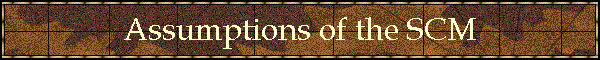 Assumptions of the SCM