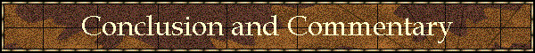 Conclusion and Commentary