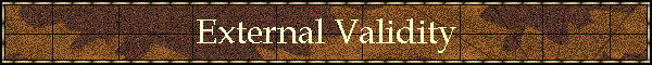 External Validity
