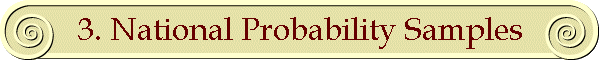 3. National Probability Samples