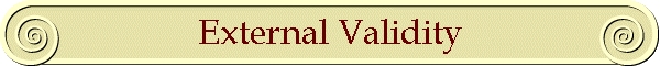 External Validity